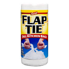 Glad Flap Tie Tall Kitchen Trash Bags