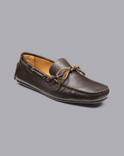 Load image into Gallery viewer, Leather Driving Loafer - Dark Chocolate
