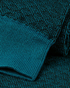 Pattern Socks - Teal Green