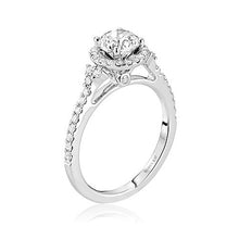 Load image into Gallery viewer, ScottKay 14K White Gold Halo Diamond Engagement Ring M2019R507
