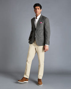 Textured Wool Jacket - Grey