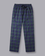 Load image into Gallery viewer, Check Pajama Bottoms - French Blue &amp; Forest Green
