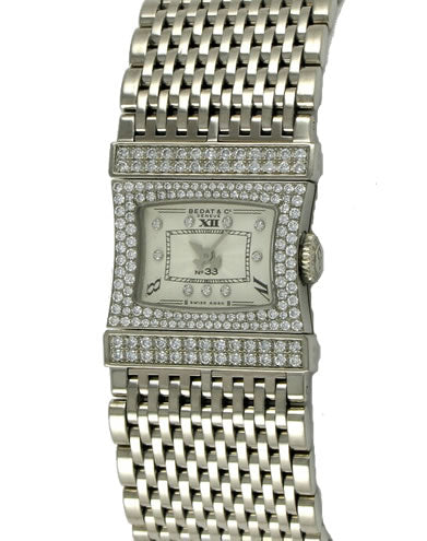 Bedat 338.533.109 Ladies No. 33 White Gold Diamond Case & Lugs