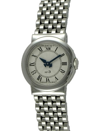 Bedat 300.011.100 Ladies No 3 Steel Bracelet White Dial