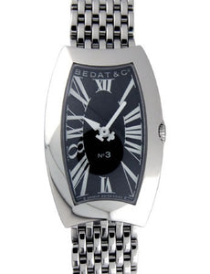 Bedat 384.011.300 Ladies No 3 Steel Bracelet Black Dial