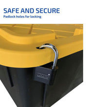 Load image into Gallery viewer, Lockable Storage Bin – 27 Gallon – Set of 5
