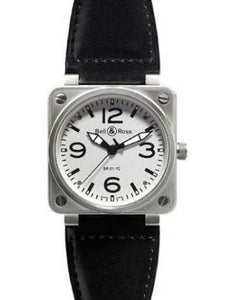 Bell & Ross Men`s BR-01-92-WHT-LS Automatic White Dial