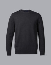 Load image into Gallery viewer, Merino Crew Neck Sweater - Charcoal Grey
