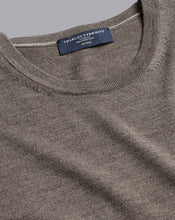 Load image into Gallery viewer, Merino Crew Neck Sweater - Mocha
