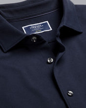 Load image into Gallery viewer, Pique Jersey Shirt - Navy
