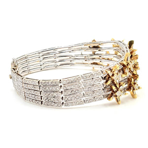 Sandra Biachi 18K White Gold & Yellow Gold Bracelet.