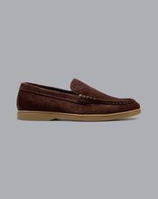 Load image into Gallery viewer, Suede Slip-On Shoes - Chocolate Brown

