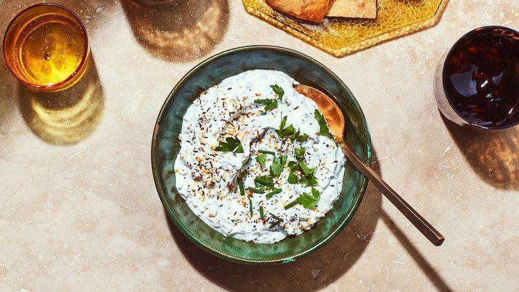 Yogurt Shallot Dip