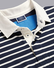 Load image into Gallery viewer, Striped Rugby Shirt - Navy &amp; White
