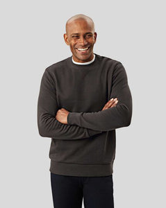 Jersey Crew Neck Sweater - Charcoal