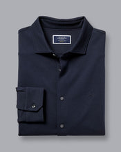 Load image into Gallery viewer, Pique Jersey Shirt - Navy
