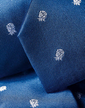 Load image into Gallery viewer, England Rugby Club Tie With Rose Motif - Royal Blue
