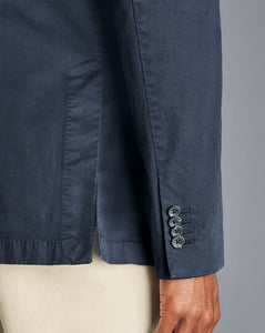 Cotton Stretch Jacket - Ink Blue