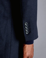 Load image into Gallery viewer, Wool Cashmere Overcoat - Navy
