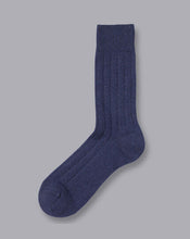 Load image into Gallery viewer, Cashmere Bed Socks - Navy
