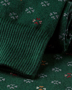 Geo Socks - Dark Green