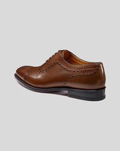 Load image into Gallery viewer, Goodyear Welted Oxford Brogue Shoes - Chestnut Brown
