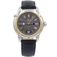 Load image into Gallery viewer, Gevril Dual Time 15 Degrees Steel and Solid 18K Yellow Gold Automatic Men's Watch. Style: B0111
