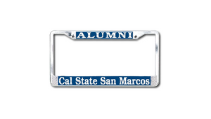 California State - San Marcos Alumni Polished Chrome License Plate Frame