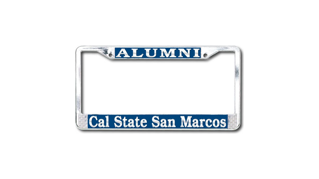 California State - San Marcos Alumni Polished Chrome License Plate Frame