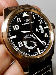 IWC Men`s 3201-03 Saint Exupery Power Reserve Rose Gold Watch