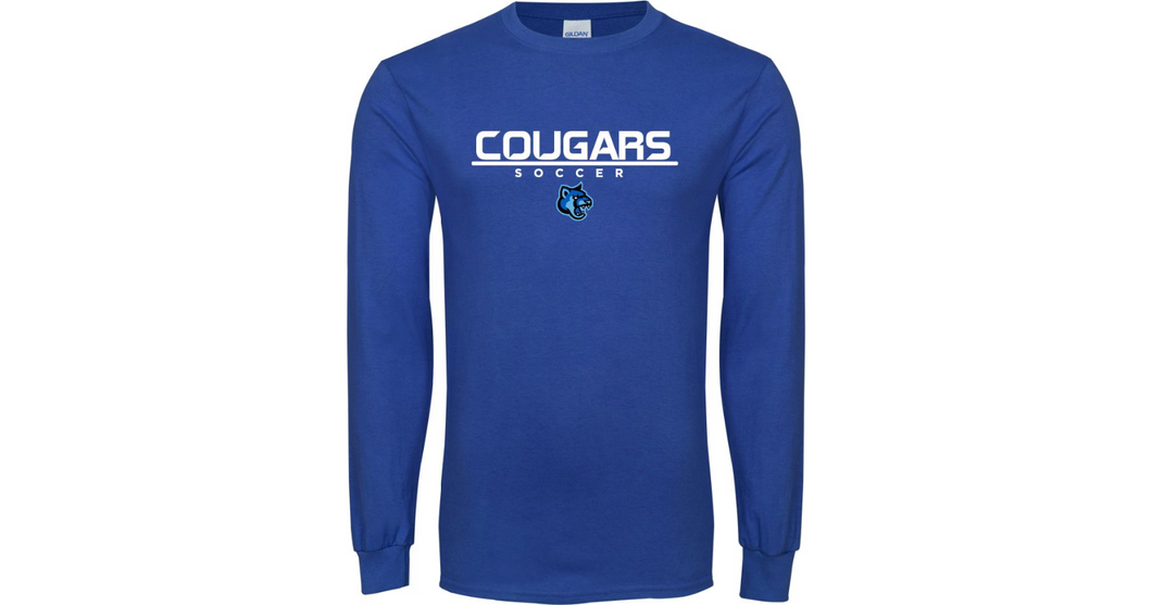 Cal State San Marcos Long Sleeve T Shirt Soccer Stacked - Online Only