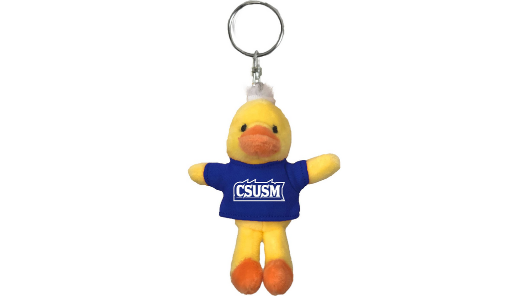 California State University San Marcos Plush Keychain