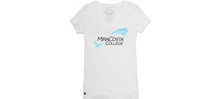 Load image into Gallery viewer, MiraCosta College Short Sleeve V-Neck Super Soft Sueded Jersey T-Shirt
