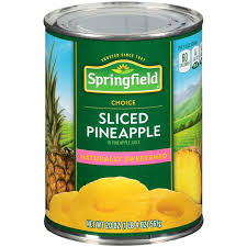 Springfield Pineapple Slices, Chunks or Crushed