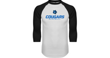 Load image into Gallery viewer, Cal State San Marcos Raglan Baseball T-Shirt Baseball Stacked - Online Only
