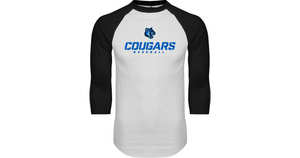 Cal State San Marcos Raglan Baseball T-Shirt Baseball Stacked - Online Only