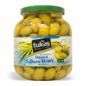 Tukas Cracked Green Olives