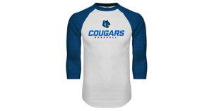 Cal State San Marcos Raglan Baseball T-Shirt Baseball Stacked - Online Only