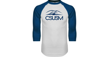 Load image into Gallery viewer, Cal State San Marcos Raglan Baseball T Shirt CSUSM with University - Online Only
