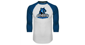 Cal State San Marcos Raglan Baseball T-Shirt Softball - Online Only