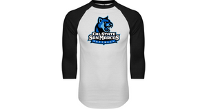 Cal State San Marcos Raglan Baseball T-Shirt Softball - Online Only