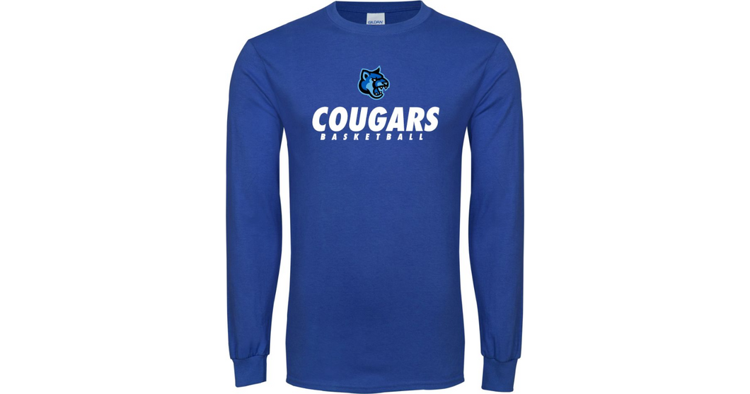 Cal State San Marcos Long Sleeve T Shirt Basketball Stacked - Online Only