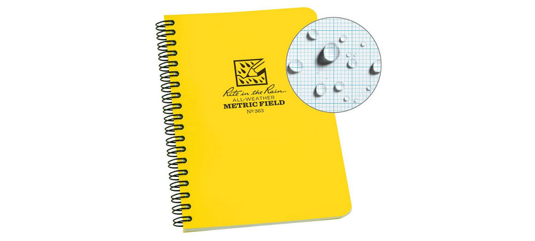 4 5/8 x 7 Side Spiral Notebooks with Metric Field Pattern