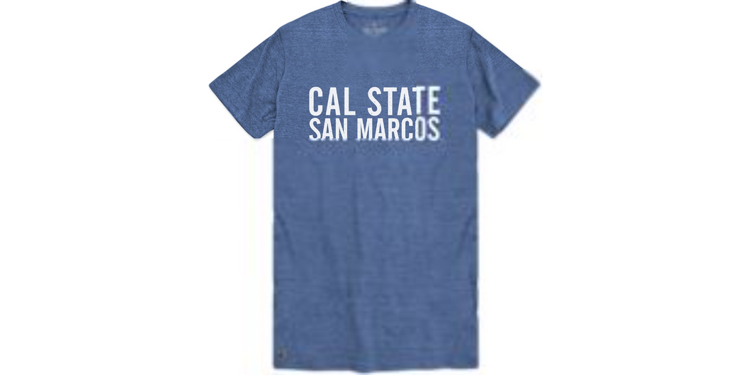 California State University San Marcos Short Sleeve Crew Neck Triblend T-Shirt