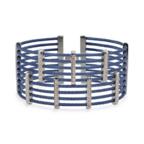 18K Blue Emerald Cut Pirouette ME2265Q/14-test6