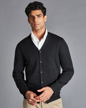 Load image into Gallery viewer, Merino Cardigan - Charcoal Grey
