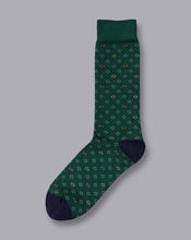 Load image into Gallery viewer, Geo Socks - Dark Green
