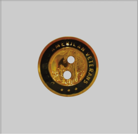 Small Uniform Button with Holes / Single