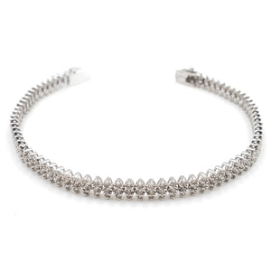 Sandra Biachi 18K White Gold Bracelet. Style: CHB04585B1