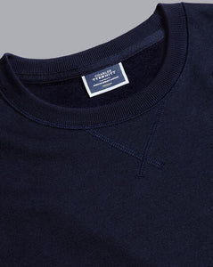 Jersey Crew Neck Sweater - Navy